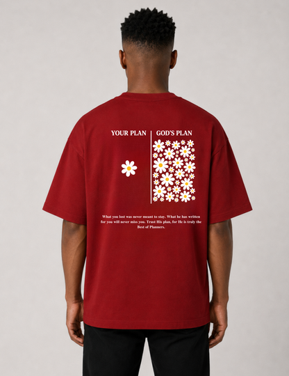 God's Plan Unisex Oversized Classic T-Shirt 240 GSM