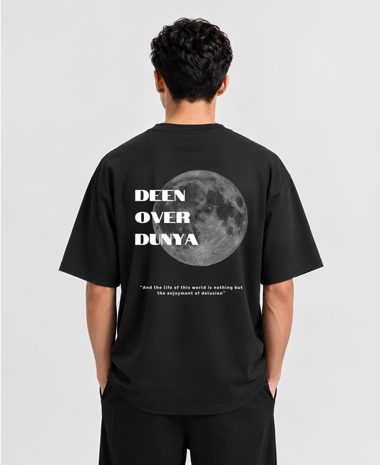 Deen Over Dunya Unisex Oversized Classic T-Shirt 240 GSM