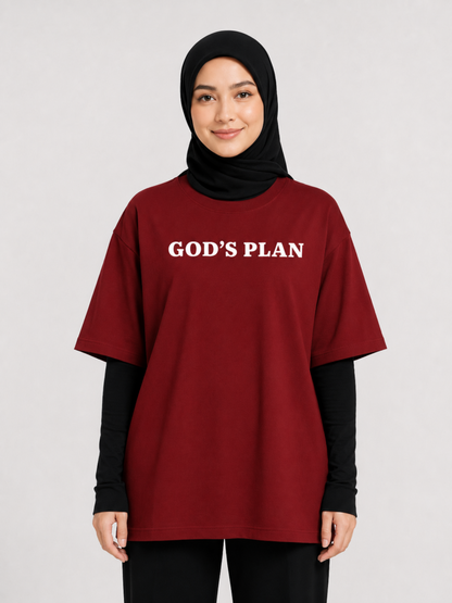 God's Plan Unisex Oversized Classic T-Shirt 240 GSM