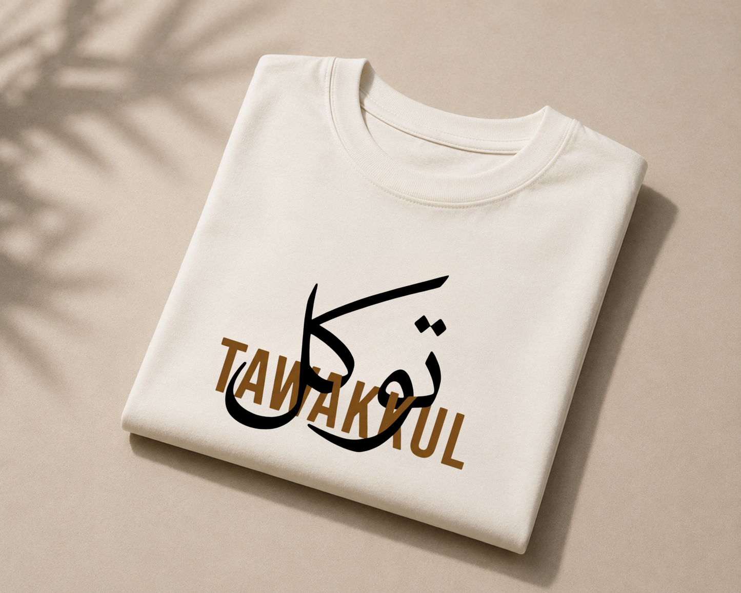 TAWAKKUL Oversized Classic Off-white T-Shirt 240 GSM