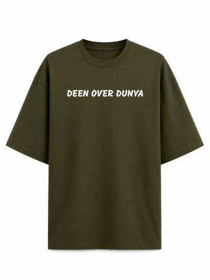Deen Over Dunya | Overisized T-shirt