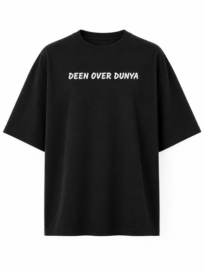 Deen Over Dunya | Oversized T-Shirt