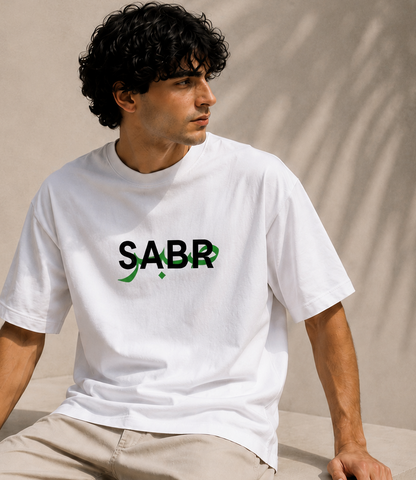SABR Oversized Classic White T-Shirt