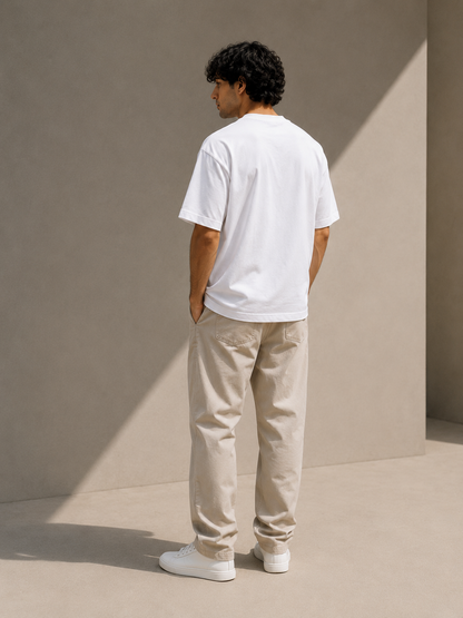 SABR Oversized Classic White T-Shirt