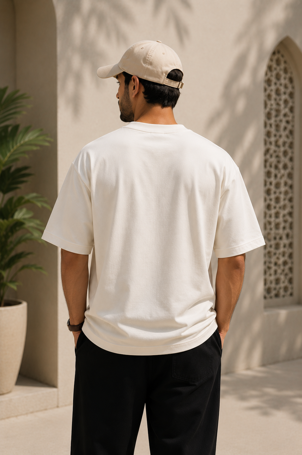 Tawakul Oversized Classic Off-White T-Shirt