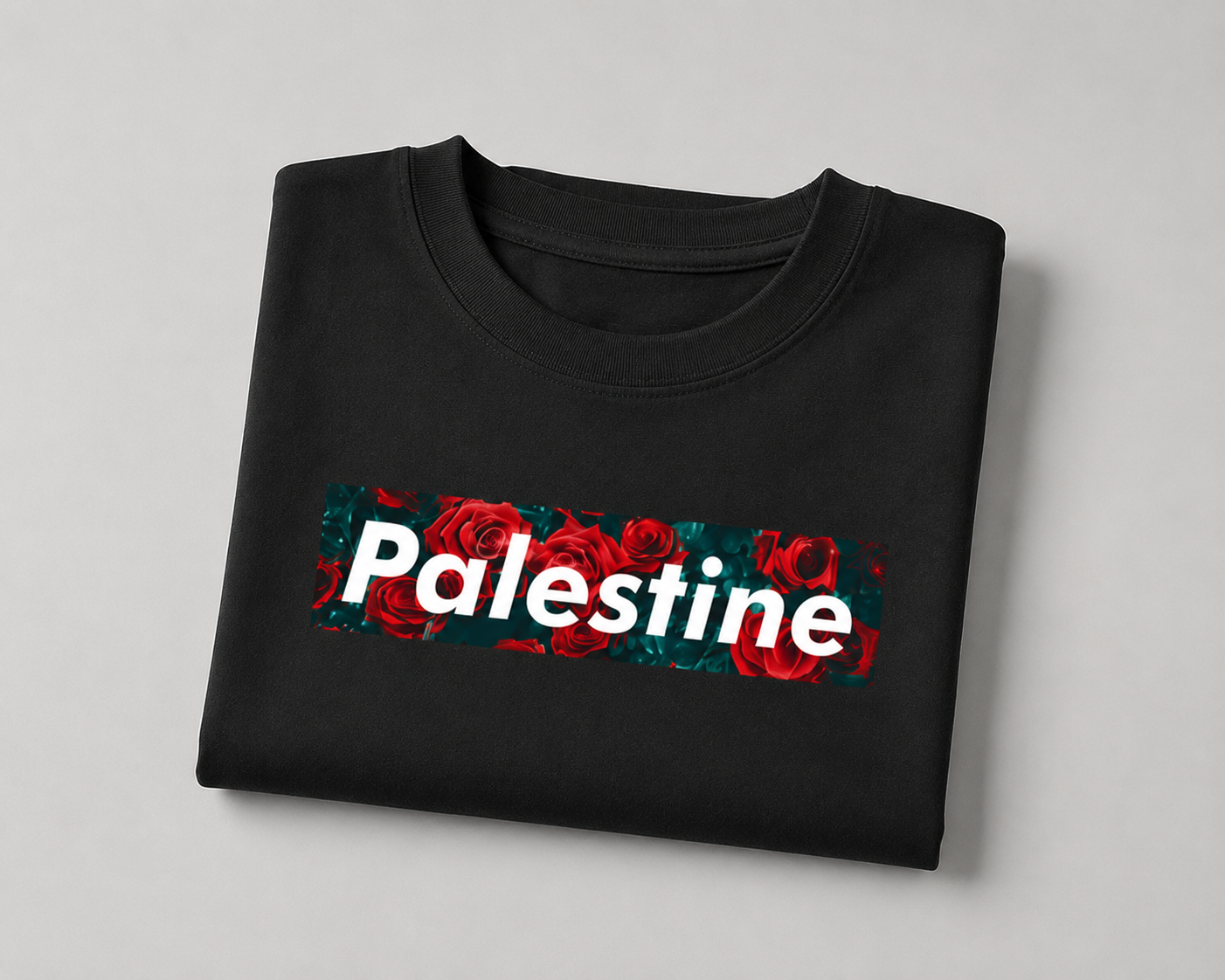Palestine Unisex Oversized Classic Black T-Shirt 240 GSM