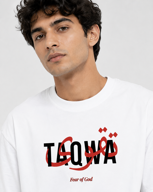 TAQWA Oversized Classic White T-Shirt 240 GSM