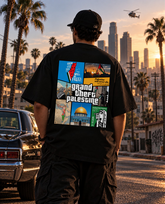 Grand Theft Palestine | Oversized Tee