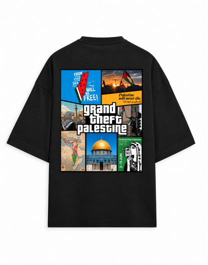 Grand Theft Palestine | Oversized Tee