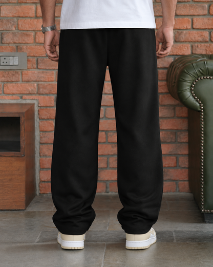 Relaxed Fit Sweatpants - Black