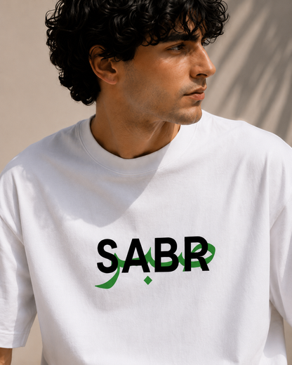 SABR Oversized Classic White T-Shirt