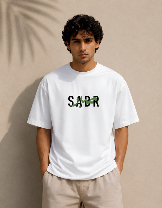 SABR Oversized Classic White T-Shirt