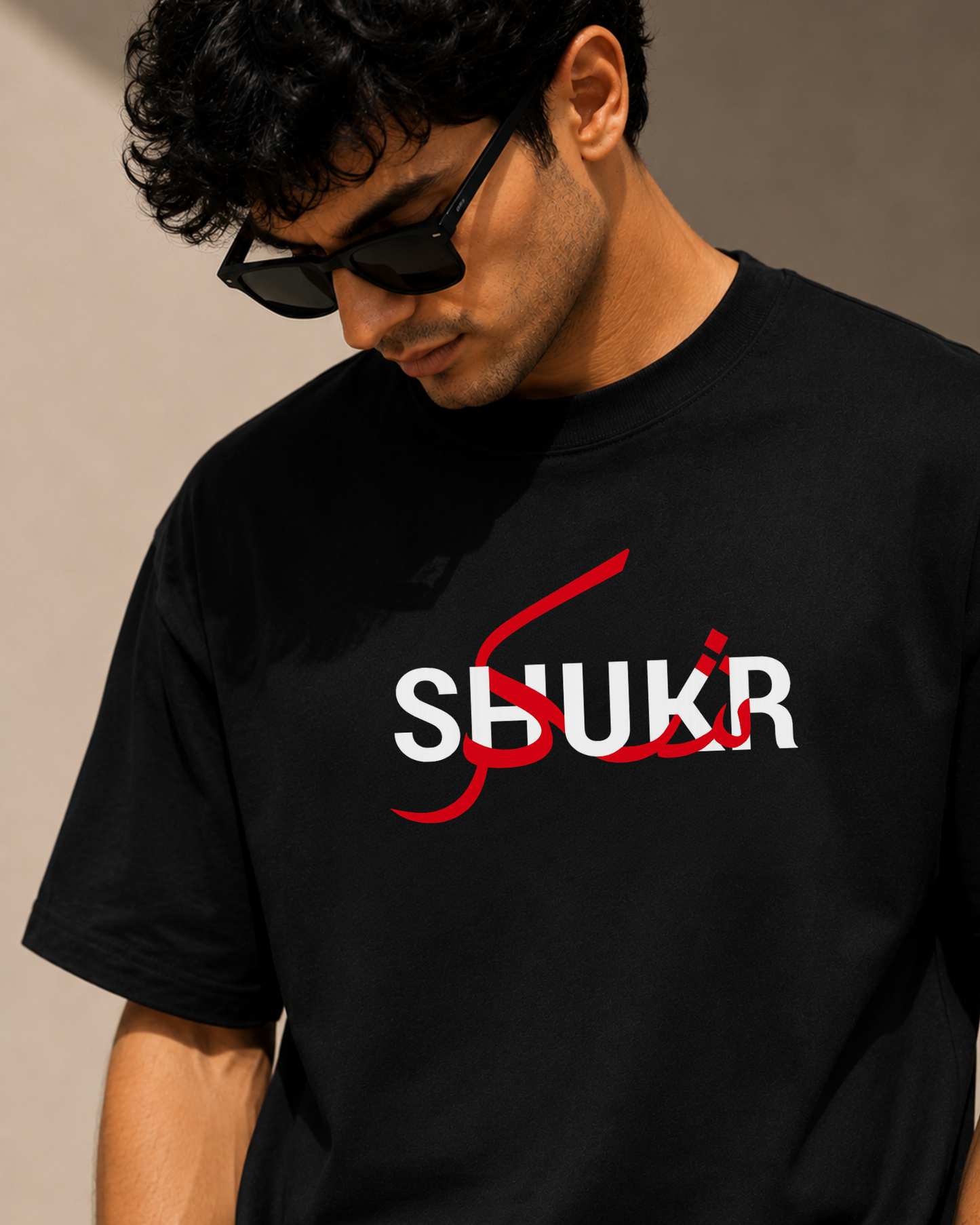SHUKR Oversized Classic Black T-Shirt